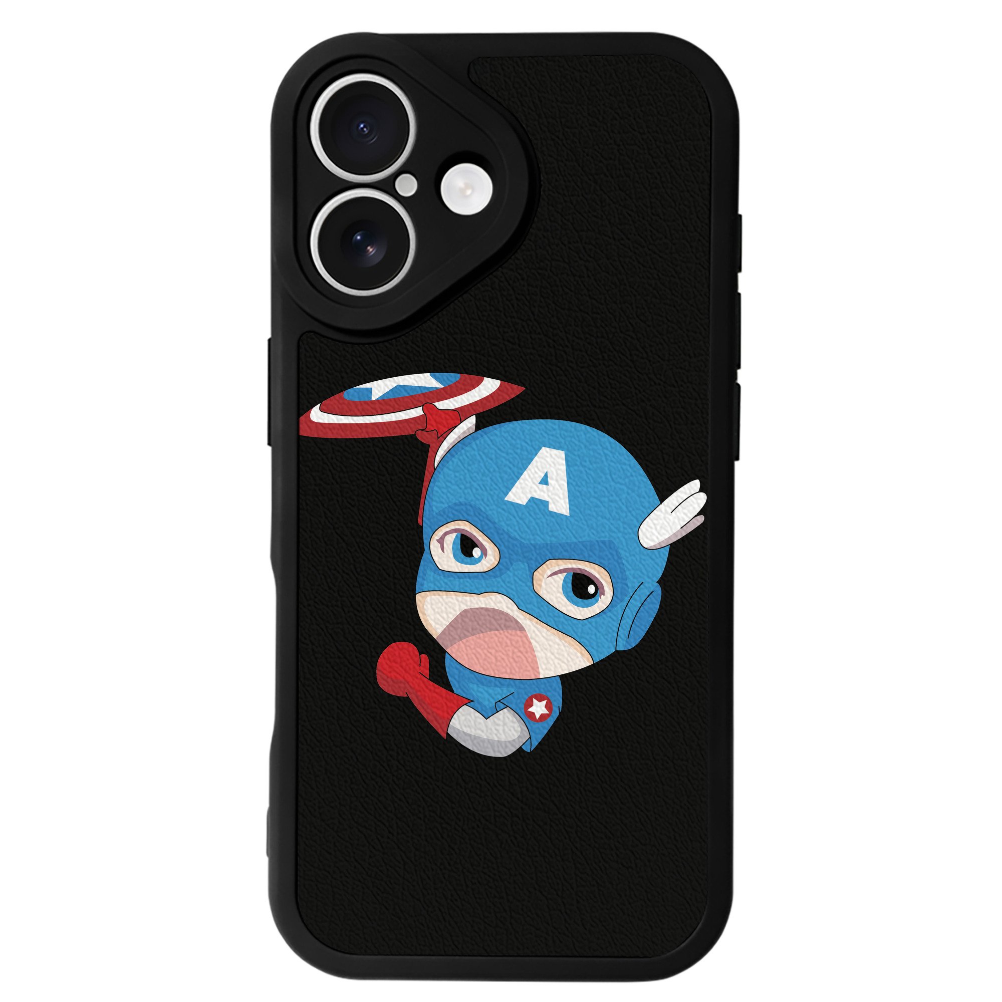 （画像用） アベンジャーズ The Avengers 【iPhone 16シリーズ対応】シリコンスマホケース（レザー調） 材質：シリコン
